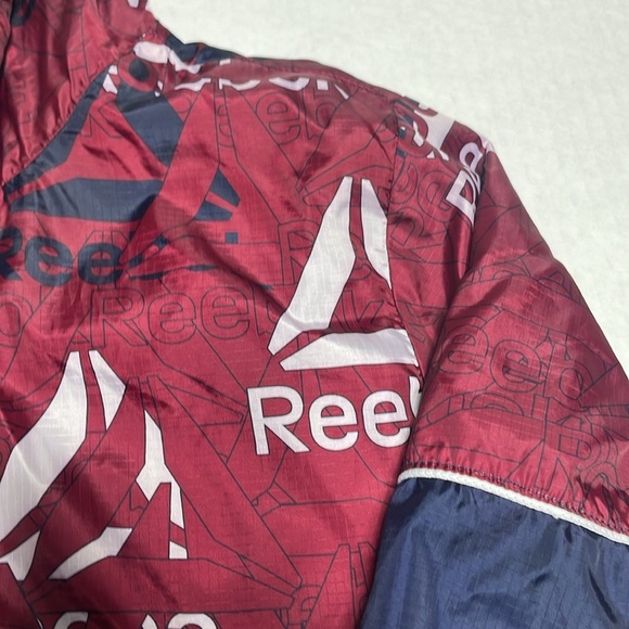 Reebok Kids' Burgundy and Navy Raincoat size 10/12 m youth - Picture 3 of 6